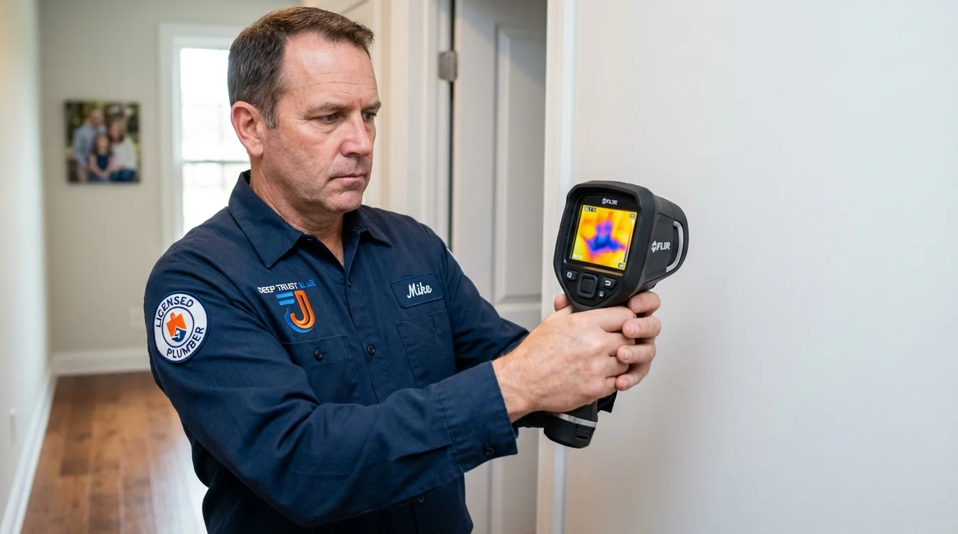 Thermal imaging leak detection by Johns Plumbing LLC in Sand Lake